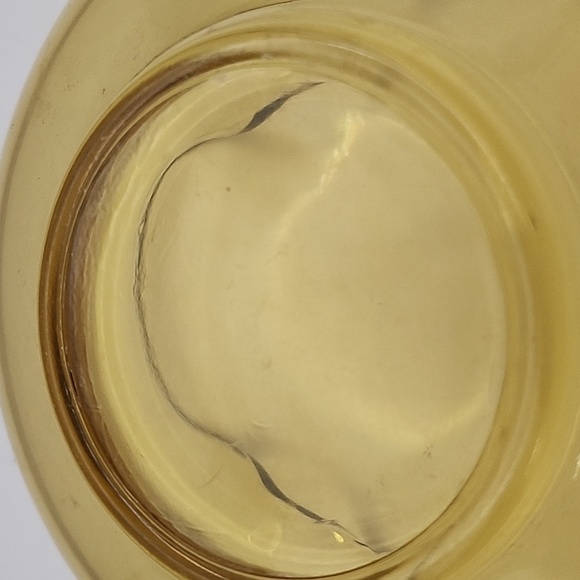 Vintage Anchor Hocking Amber Glass Folded Edge Bowl 5" X 2.5" - Picture 7 of 10